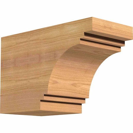 Ekena Millwork Pescadero Smooth Rafter Tail, Western Red Cedar, 5 1/2"W x 8"H x 12"L RFT06X08X12PEC00SWR